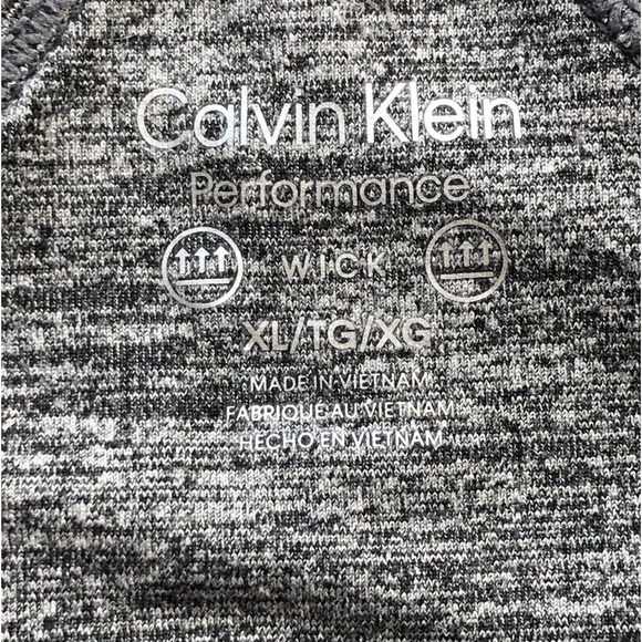 Calvin Klein Dress Performance Wicking Racerback Heather Gray Size XL - Picture 8 of 9